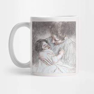 Evening, mother and child Mug